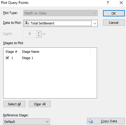 Plot Query Points dialog